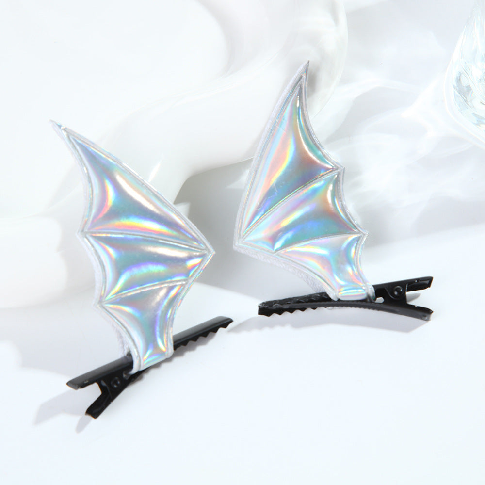 Wholesale Halloween Funny Devil Bat Wings Hairpin